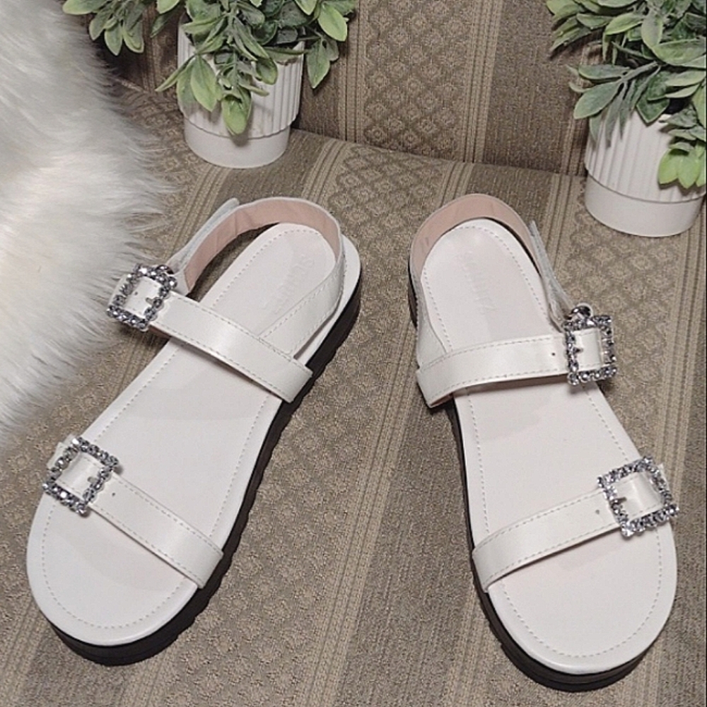 Shultz Ruth Platform Crystal Embellished Sandals - Picture 15 of 15